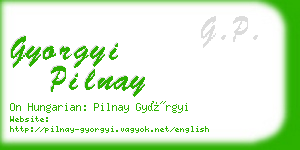 gyorgyi pilnay business card